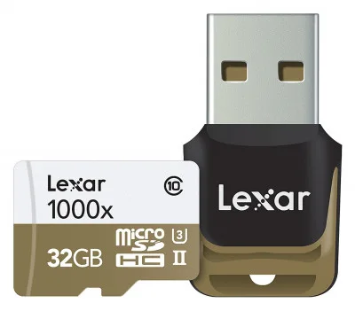 Professional 32GB microSD UHS-II 1000x con lettore USB