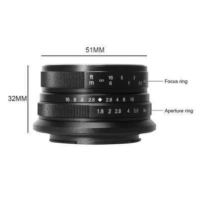 25mm f/1.8 per Fuji SILVER
