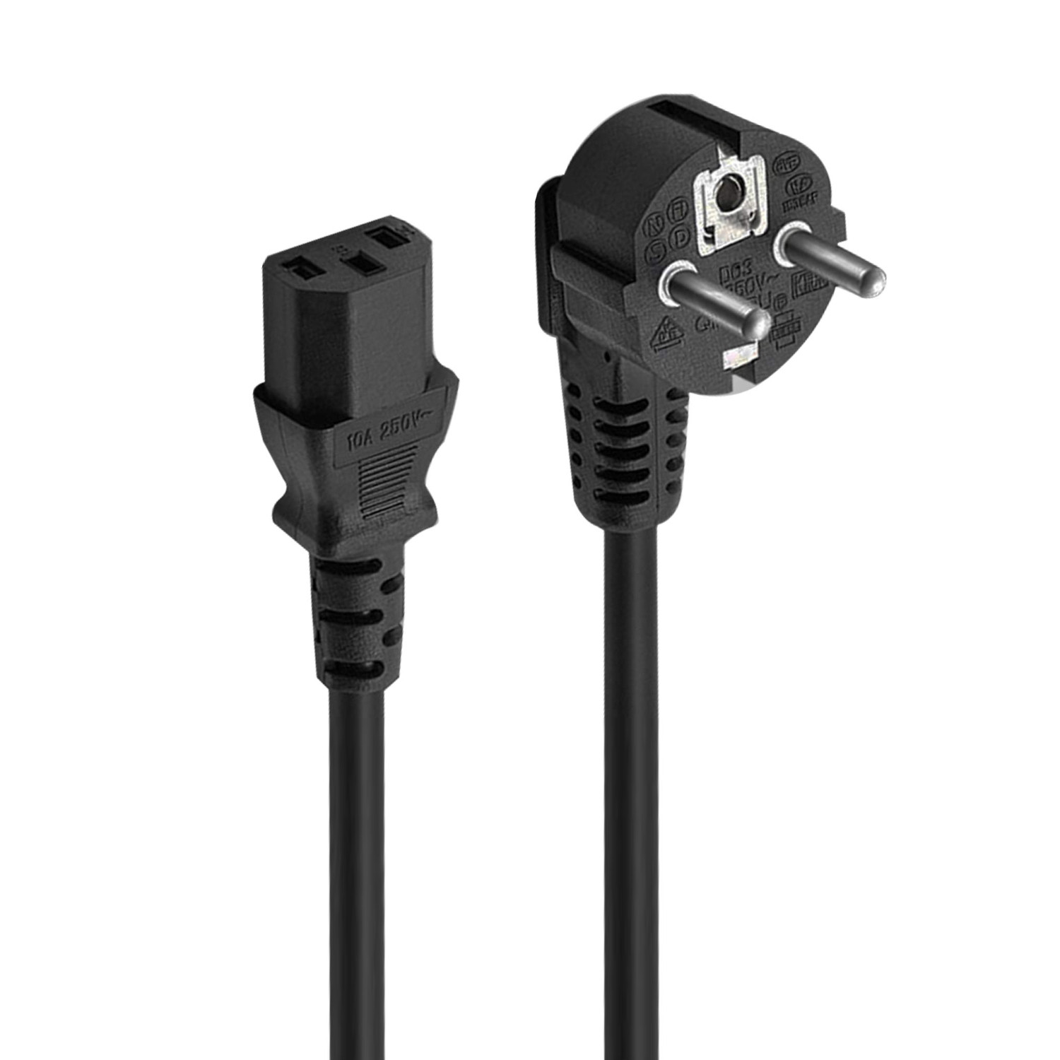 Cavo di alimentazione da 1.8 metri - spina Schuko presa VDE (illuminatori, stampanti, monitor)