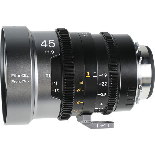 45mm T1.9 IronStar Anamorphic 1.5x FF Cine EF/PL Mount - Neutral Flare
