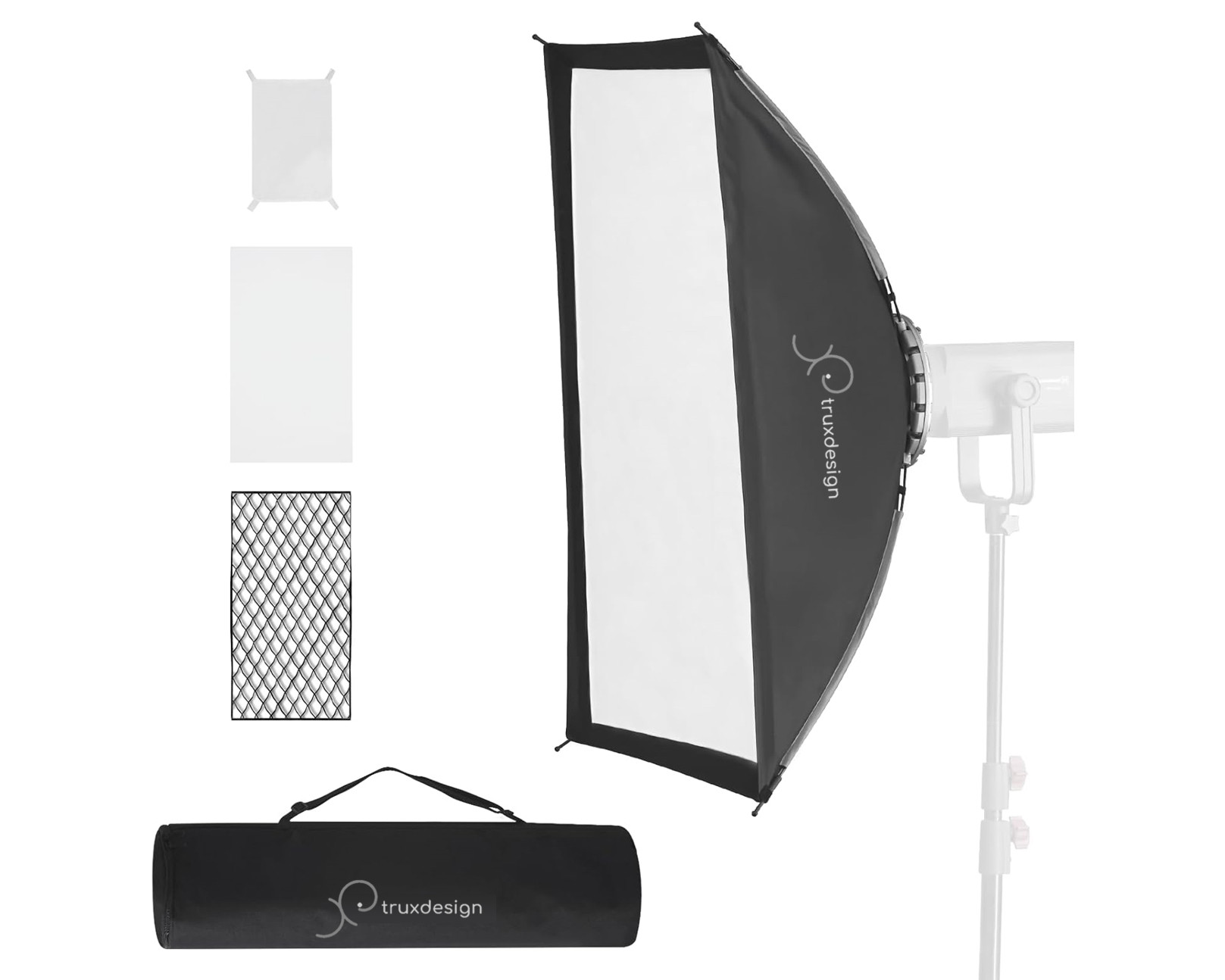 Softbox 60x90cm griglia con apertura rapida e sacca