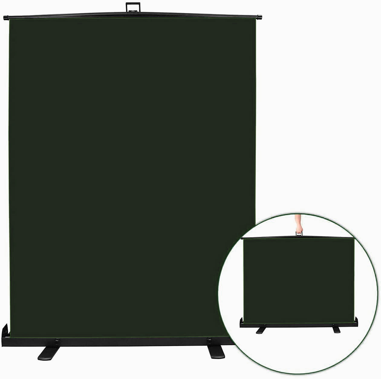 Fondale Autoportante di stoffa 200x180cm Nero
