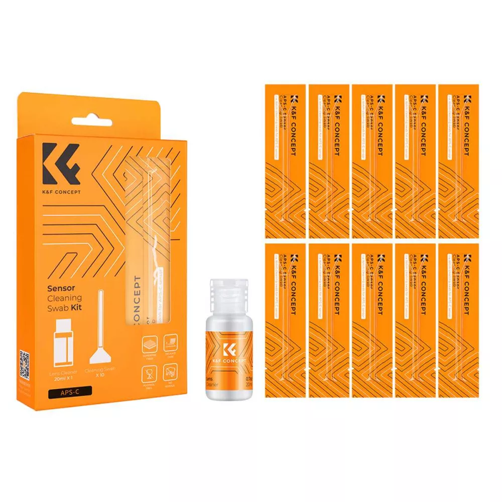 Kit 10 swab per pulizia sensore APS-C + liquido 20 ml
