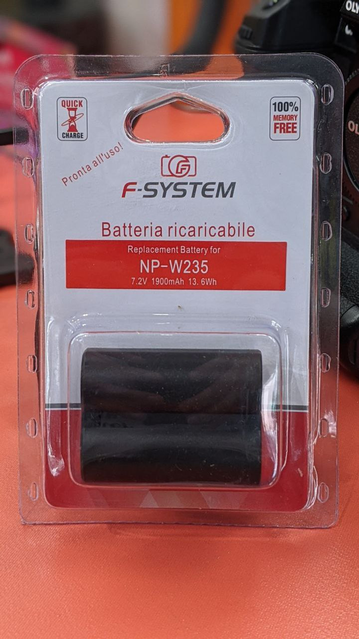Batteria litio NP-W235 Fujifilm X-T4 / X-H2S / X-H2 / X-S20 / GFX50S II / GFX100S / GFX100S II