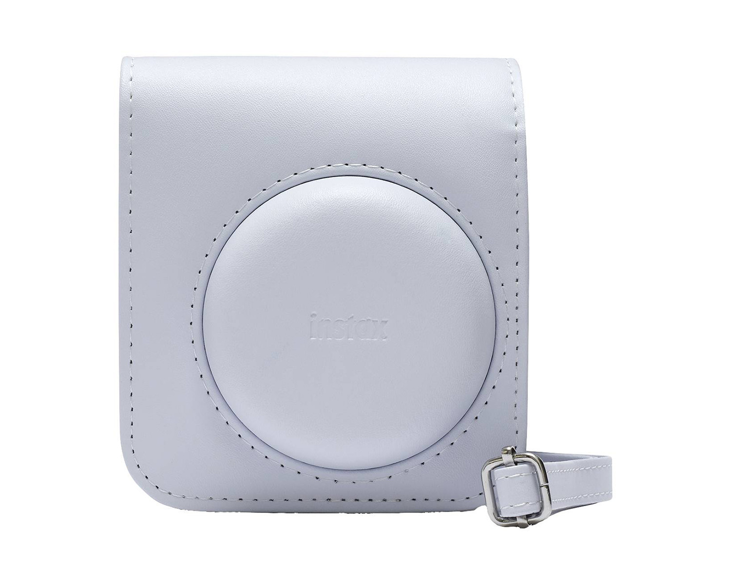 Borsa in pelle per Instax Mini 12 Clay White