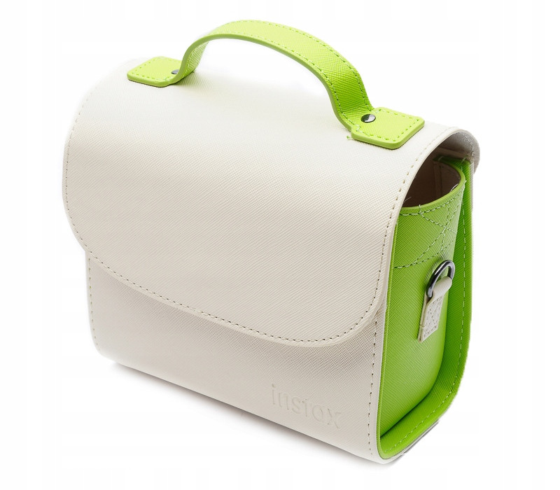 BORSA IN PELLE LIME GREEN PER INSTAX MINI 8, 9, 11, sq6, sq20