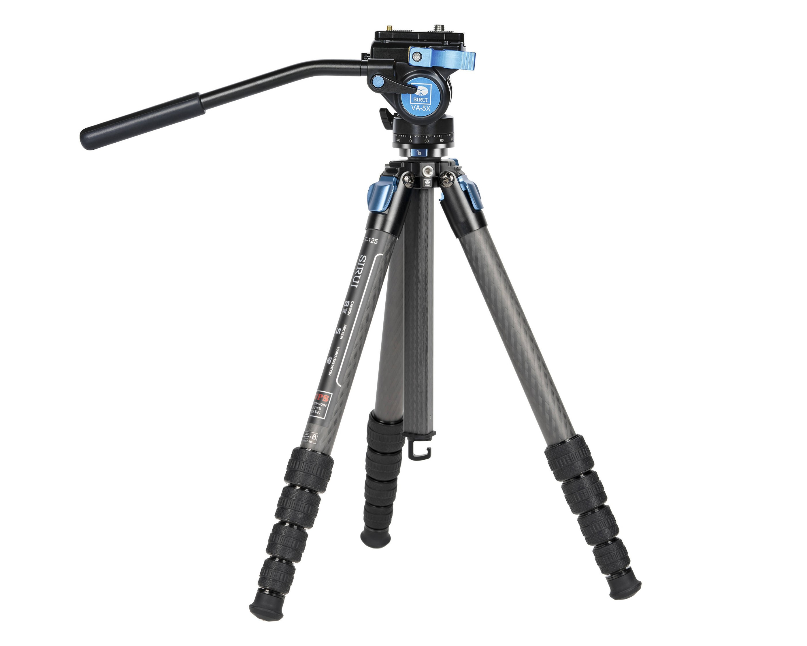 Treppiede ST-125 in Fibra di Carbonio con Testa Video VA-5X