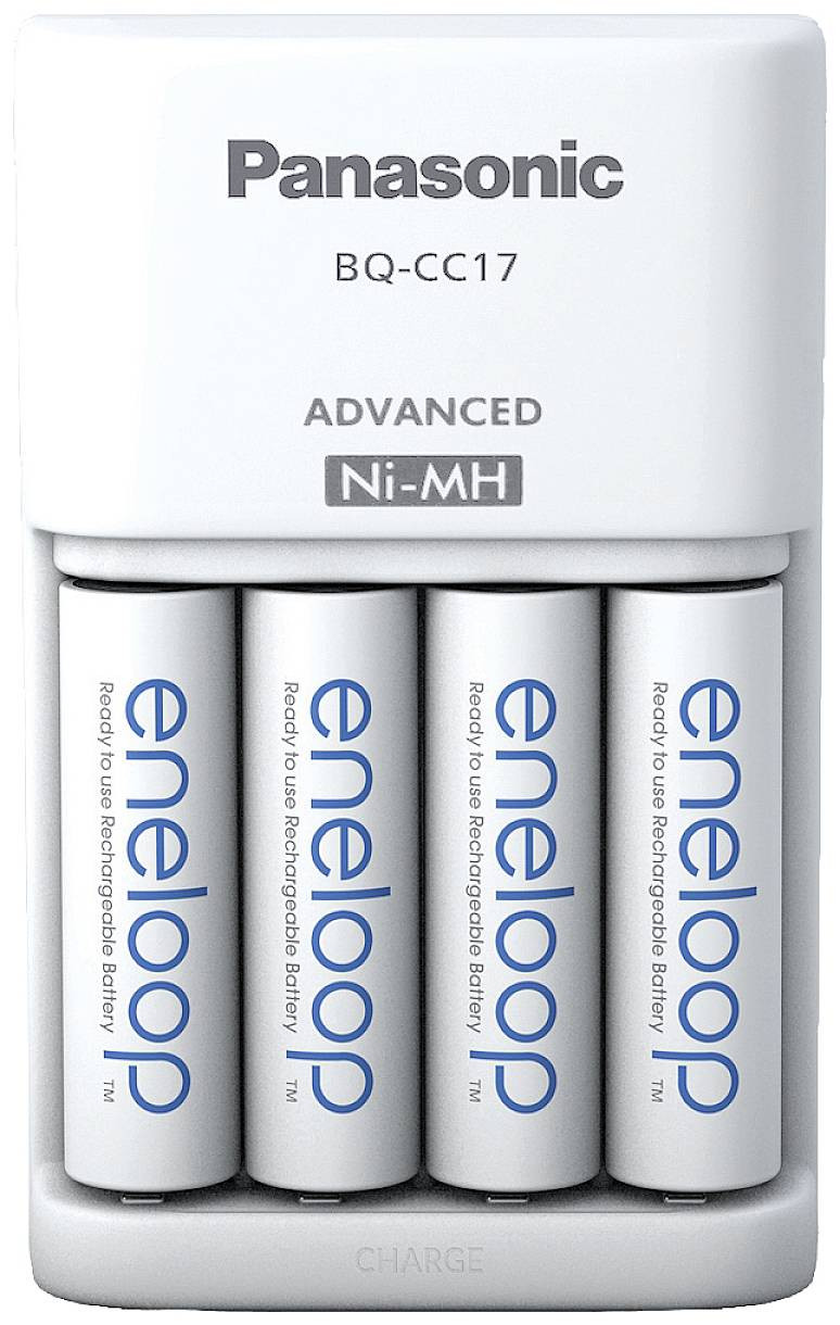 Caricatore eneloop avanzato + 4 stilo AA 2000mAh