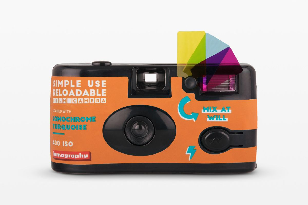 Fotocamera Simple Use Ricaricabile LomoChrome Turquoise