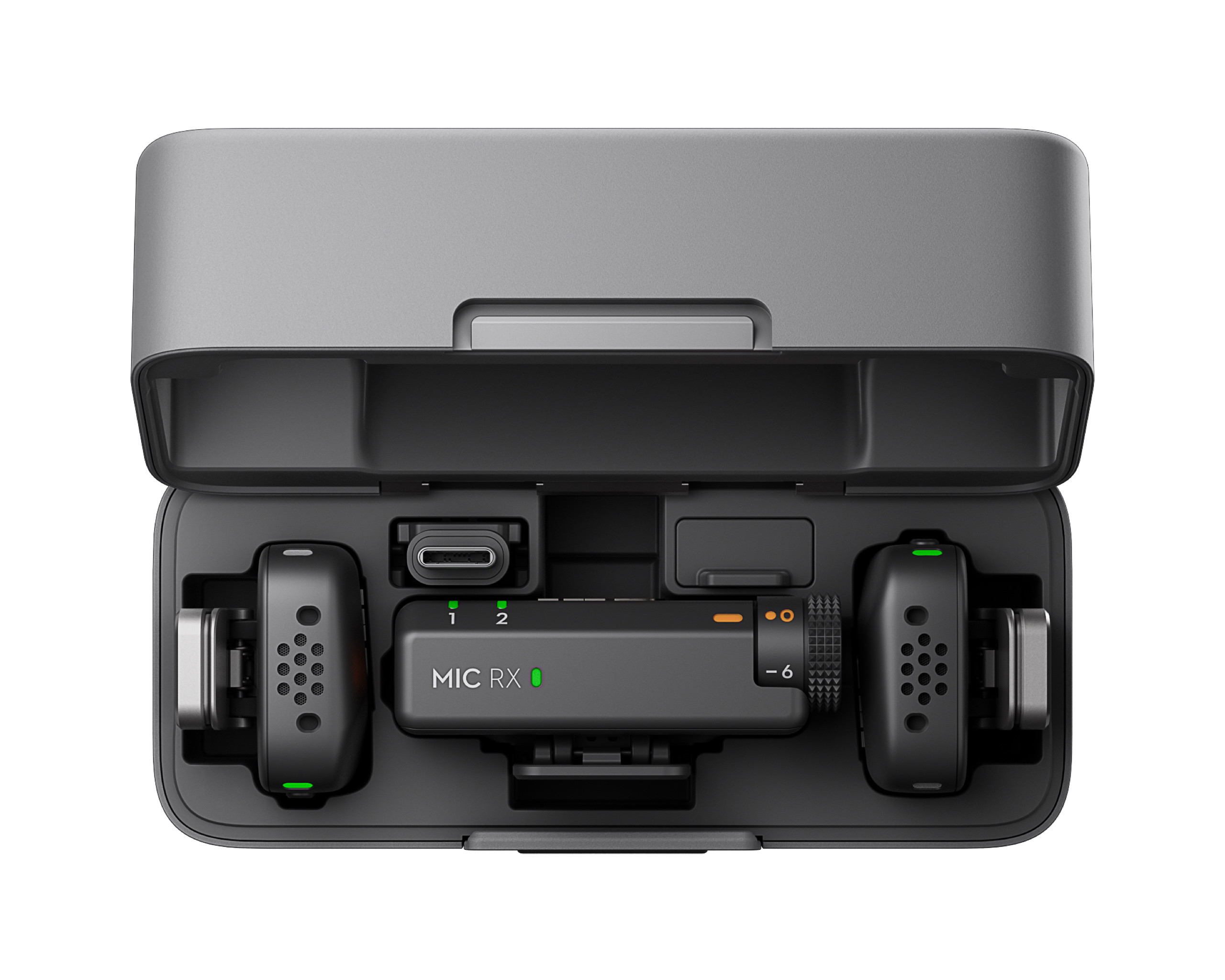 Mic Mini (2 TX + 1 RX + Custodia di ricarica)