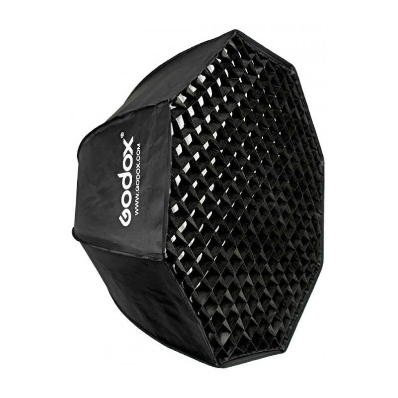 Softbox Octa da 140 cm con anello (Bowens) e griglia