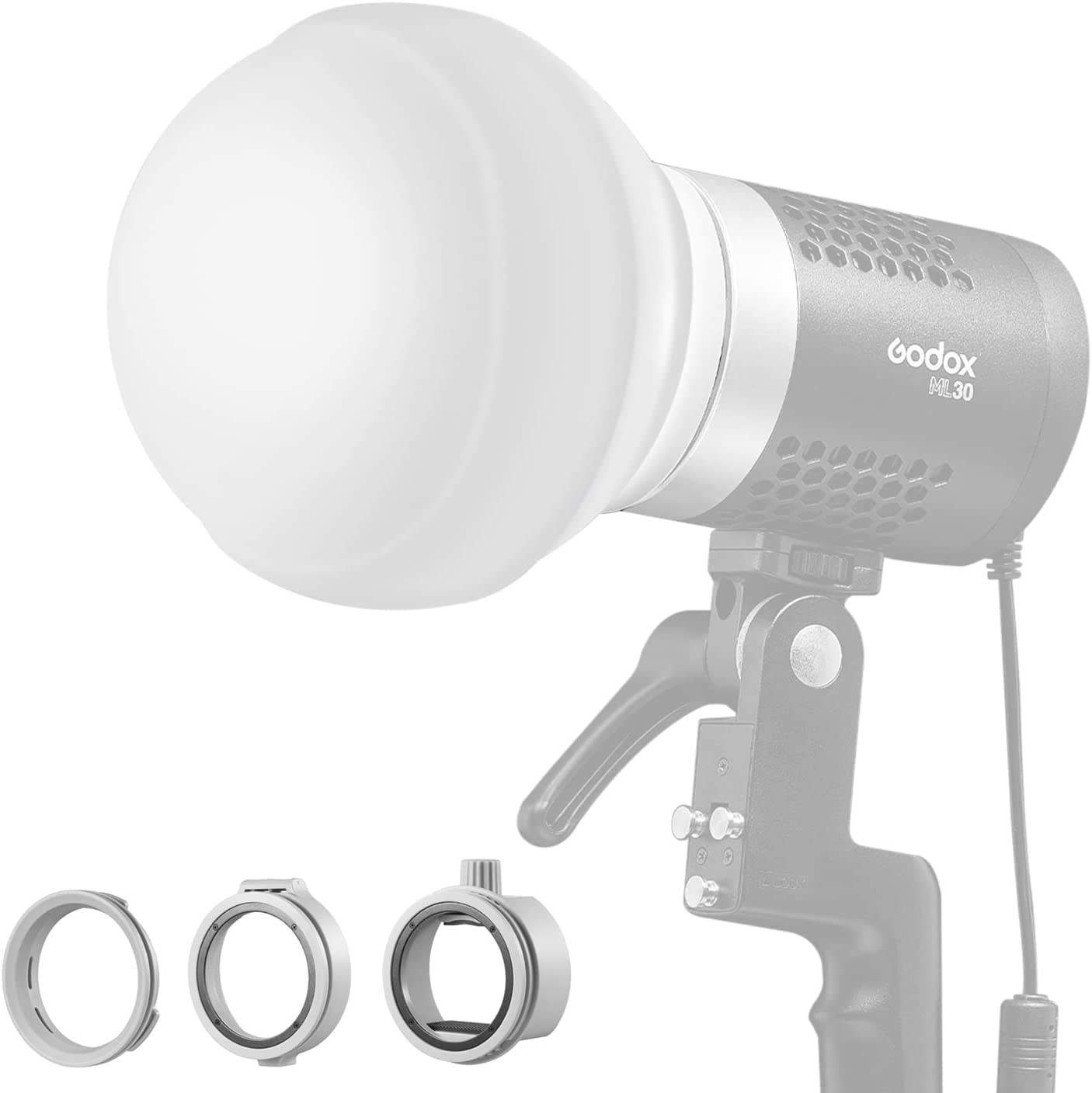 Diffusion Dome per LED e Flash Godox V1, ML, AD, V860, TT685