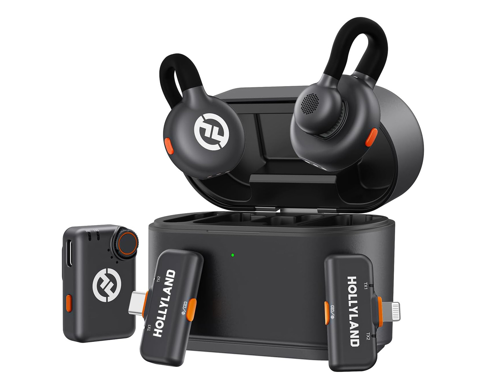 LARK M2S Wireless Lavalier Microphone Ultimate Combo (Camera RX + USB-C RX + Lightning RX + 2TX)