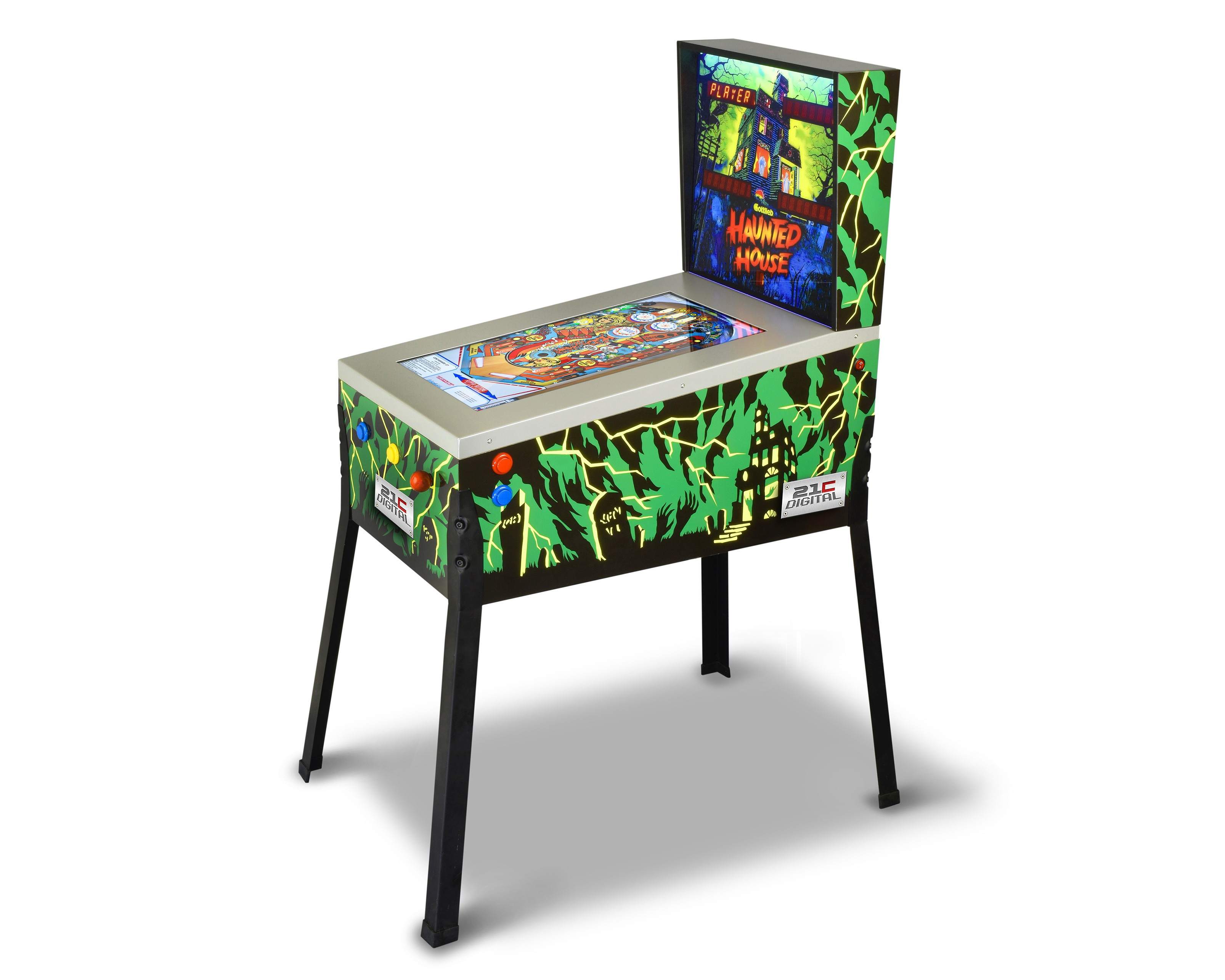 21C Digital PINBALL Machine Haunted House - 12 giochi