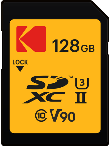 128GB SDXC 300MB/270MB UHS-II U3 V90 4K/8K Ultra Pro Performance