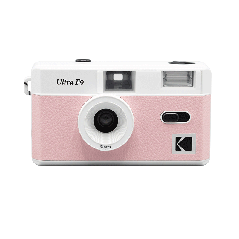 Camera analogica Ultra F9 Rosa con flash integrato