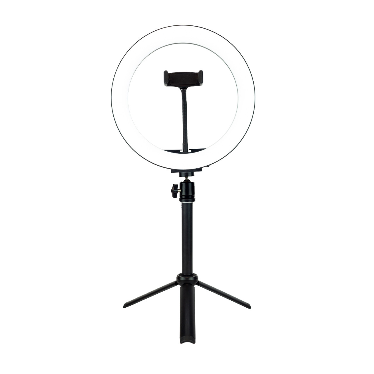 Luce ad anello (diam. 26cm) con treppiede