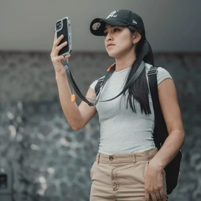 LinkGo Tracolla per smartphone - Misty Grey — immagine 4