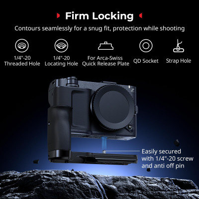 Impugnatura a L per Nikon ZR — immagine 2