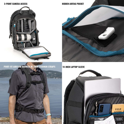AXIS V2 Backpack 20L Black — immagine 7