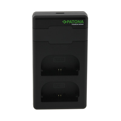 Caricabatterie Premium Twin Performance PD per Canon LP-E6 incl. cavo USB-C — immagine 2