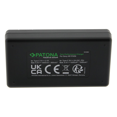Caricabatterie Premium Twin Performance PD per SONY NP-FW50 (NEX A33, A55, NEX-3, NEX-3C, NEX-5, NEX-5A) — immagine 4