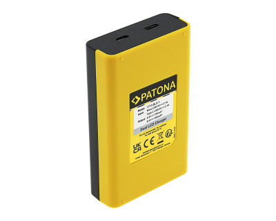 Caricabatterie doppio con LCD per OM SYSTEM BLX-1 (OM-1 / OM-3) — immagine 3
