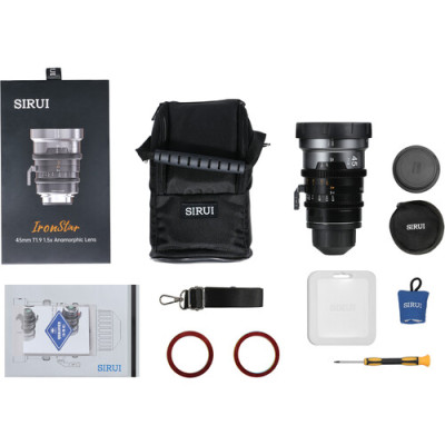 45mm T1.9 IronStar Anamorphic 1.5x FF Cine EF/PL Mount - Blue Flare — immagine 6