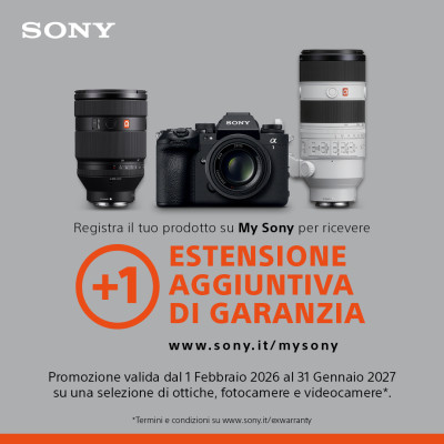 Immagine della promozione Estensione di garanzia Sony omaggio