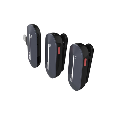 P2L MICROFONO WIRELESS OMNIDIREZIONALE INGR. LIGHTNING IPHONE- 2 TRASMETTITORI — immagine 3