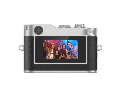Mini Fotocamera Nera - Portachiavi Digitale Gadget & Idea Regalo — immagine 4