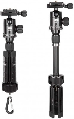 3T-35K Treppiede da tavolo in alluminio - Nero — immagine 4