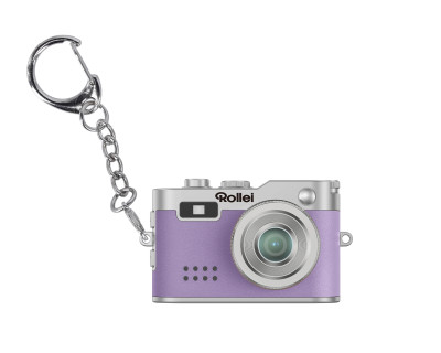 Mini Fotocamera Lilla - Portachiavi Digitale Gadget & Idea Regalo