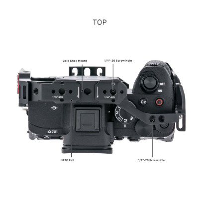 Gabbia completa per Sony A7 IV / A7R V / A9 II / A1 - Nero — immagine 6