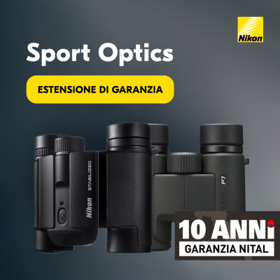 Immagine della promozione 10 anni di garanzia Nikon Sport Optics