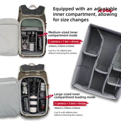 Pocket Ranger 25L (+8L) Zaino per escursionismo fotografico - Blu — immagine 2