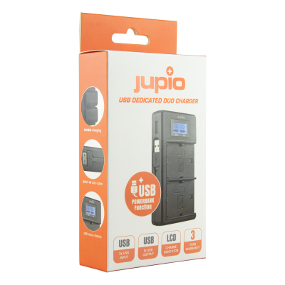 Doppio carica batterie NP-FW50 con funzione powerbank — immagine 3