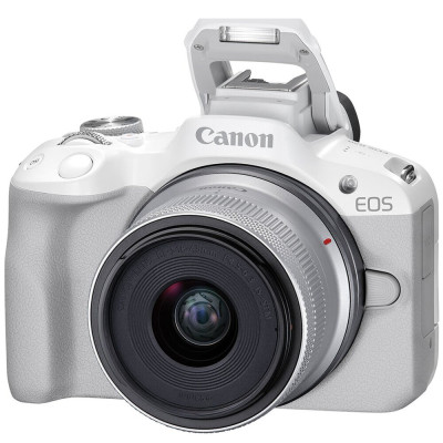 EOS R50 white + RF-S 18-45mm f/4.5-6.3 IS STM — immagine 3