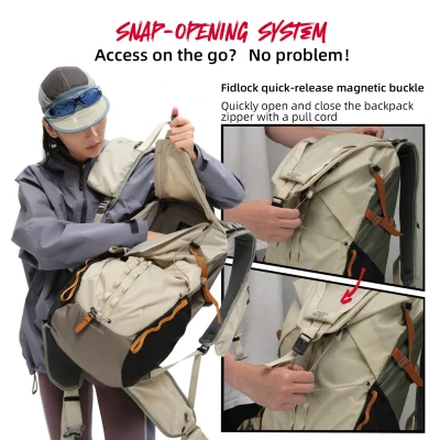 Pocket Ranger 25L (+8L) Zaino per escursionismo fotografico - Blu — immagine 5
