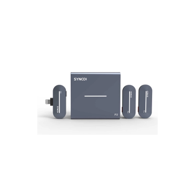 P2L MICROFONO WIRELESS OMNIDIREZIONALE INGR. LIGHTNING IPHONE- 2 TRASMETTITORI — immagine 7