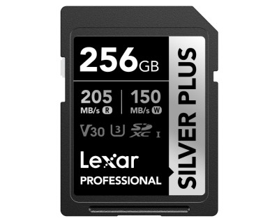 256GB Silver Plus SDXC UHS-I V30