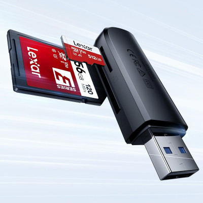 Lettore schede RW300 dual slot SD/microSD - USB-A 3.2 Gen1 — immagine 3