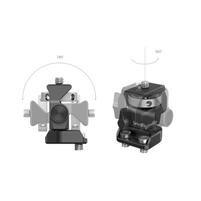 Supporto per monitor regolabile girevole e inclinabile con 1/4"-20 viti di montaggio — immagine 3