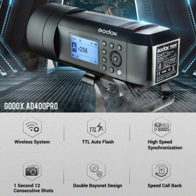 AD400Pro Wistro flash a batteria TTL — immagine 11