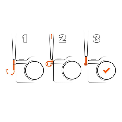 Juicy Cinturino da polso per fotocamera WHITE 25x2,3 cm — immagine 2