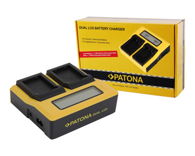 Caricabatterie doppio con LCD per Nikon EN-EL25 (Z30, Z50, Z fc) — immagine 3