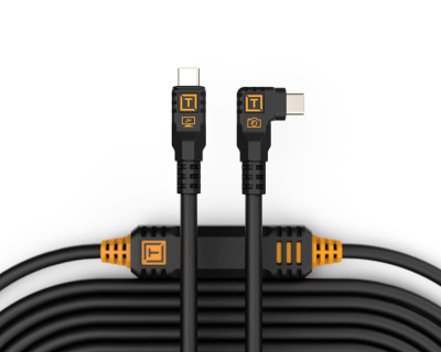 Cavo da USB-C a USB-C angolare destro 9,4m - Nero — immagine 2
