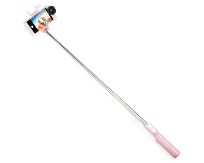 Smart Selfie Stick SS-01P con LED e telecomando integrati - Rosa — immagine 4