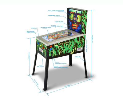 21C Digital PINBALL Machine Haunted House - 12 giochi — immagine 2