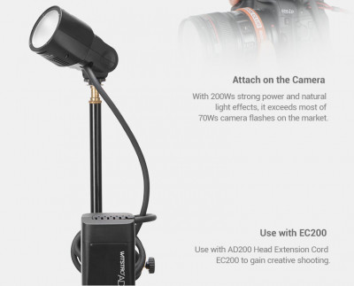 H200R Flash rotondo per AD200, AD200 Pro, AD200 Pro II — immagine 5